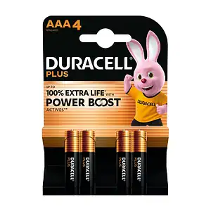 Duracell Plus Batterijen AAA 4-pack