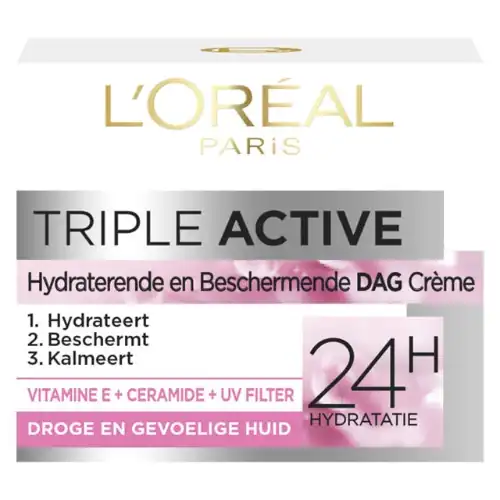 LOreal Triple Active Dagcreme Droge of Gevoelige Huid
