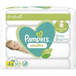 Pampers Wipes Sensitive 4-pack 4x52 stuks