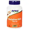 NOW Betaine Hcl 648mg 120 vegetarische capsules