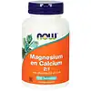 NOW Magnesium & Calcium 2-1 100 tabletten