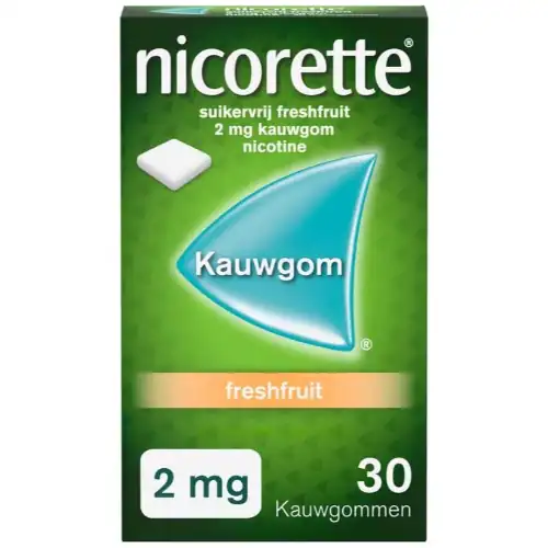 Nicorette Kauwgom 2mg Freshfruit 30 stuks