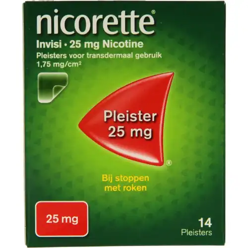 Nicorette Nicotinepleisters 25mg 14 stuks