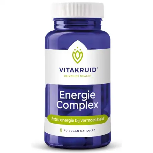 Vitakruid EnergieComplex o.a. groene thee 750 en ginseng 200 60 vegetarische capsules