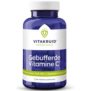 Vitakruid Gebufferde Vitamine C met oa Zink OPC Quercetine 90 vegetarische capsules