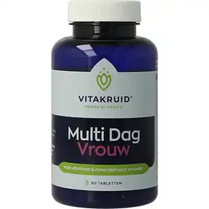 Vitakruid Multi Dag Vrouw 100% Vegan 90 tabletten