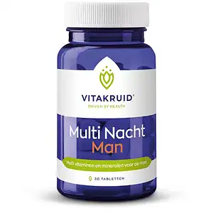 Vitakruid Multi Nacht Man 100% Vegan 30 tabletten
