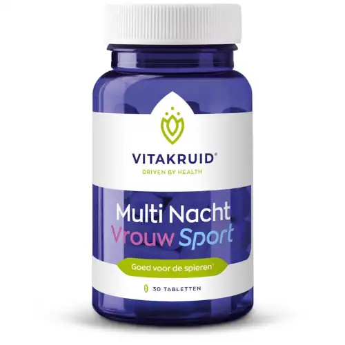 Vitakruid Multi Nacht Vrouw Sport 100% Vegan 30 tabletten