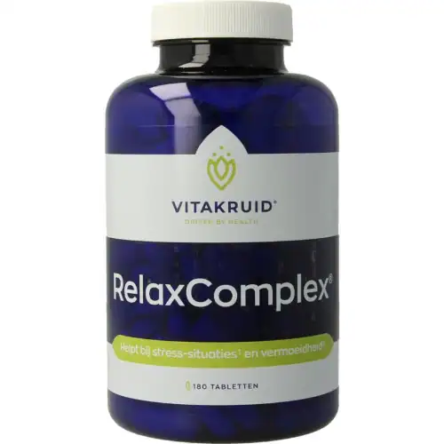 Vitakruid RelaxComplex oa Magnesium Tauraat & Vitamine D3 180 tabletten