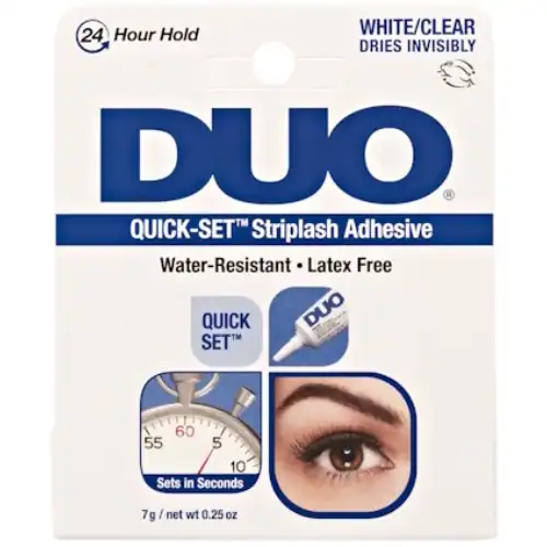 DUO Quick-Set Striplash Adhesive White Clear 2