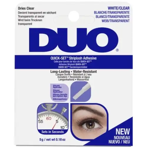 DUO Quick-Set Striplash Adhesive White Clear
