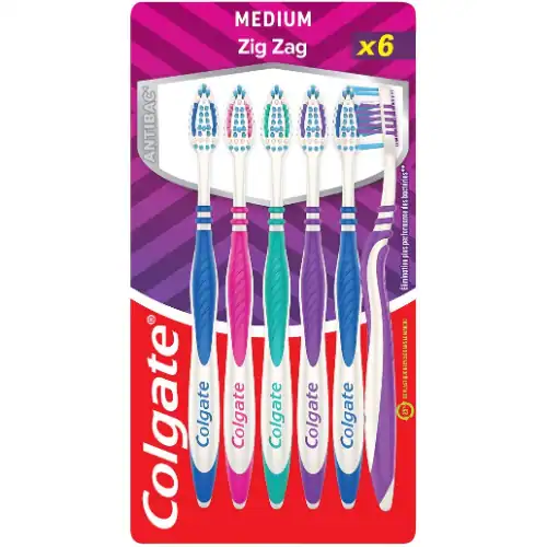 Colgate Tandenborstel Zig Zag Medium 6-pack