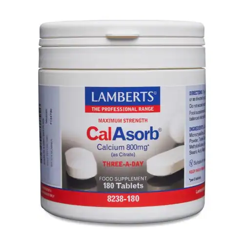Lamberts CalAsorb Calcium Citraat & Vitamine D3 180 tabletten