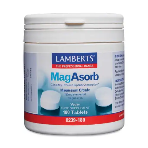Lamberts MagAsorb Magnesium Citraat 150 mg 180 tabletten