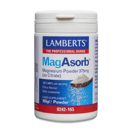 Lamberts MagAsorb Magnesium Citraat Poeder 375 mg 165 gram