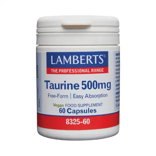 Lamberts Taurine 500 mg 60 vegetarische capsules