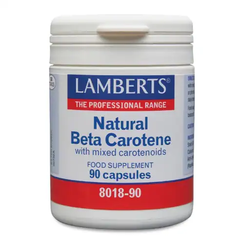 Lamberts Vitamine A 15 mg natuurlijke beta caroteen 90 capsules