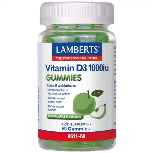 Lamberts Vitamine D3 1000IE Gummies 60 gummies
