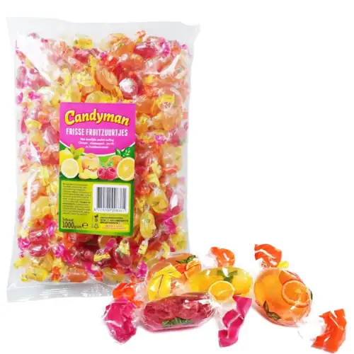 Candyman Frisse Fruit Zuurtjes 1 kilo