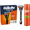 Gillette Fusion 5 Scheerset Houder + mes + Gel 200 ml
