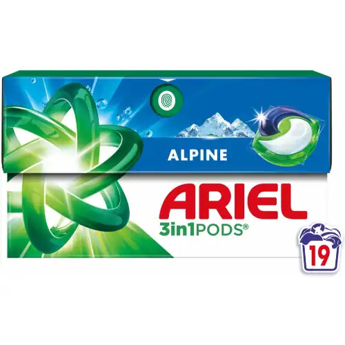 Ariel 3-in-1 Pods Alpine 19 stuks