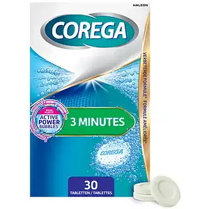 Corega Tabs 3-minute Reinigingstabletten 30 stuks