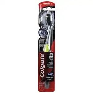 Colgate Tandenborstel 360 Black Charcoal Medium