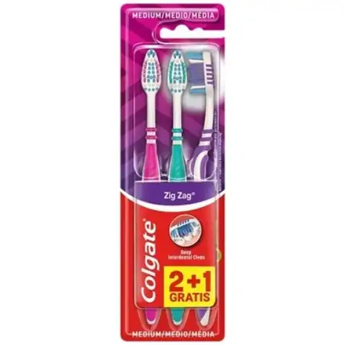 Colgate Tandenborstel Zig Zag Medium 3-pack