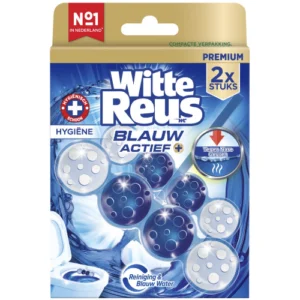 Witte Reus Toiletblok Blauw Actief Hygiene 2 x 50 gram