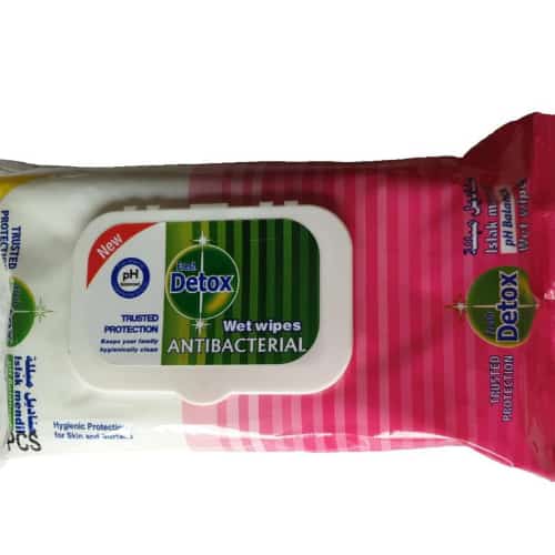 Detox Cleaning Wipes Anti-bacteriele Schoonmaakdoekjes Roze