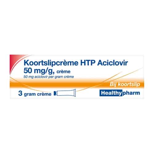 Healthypharm Koortslip Creme Aciclovir 50mg 3 gram