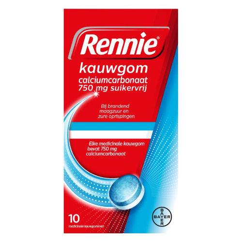 Rennie Kauwgom Suikervrij 10 stuks