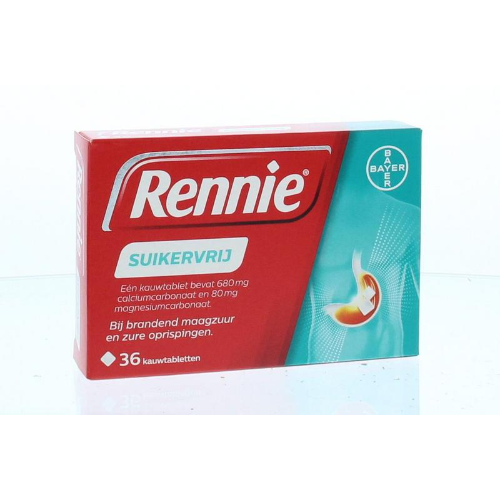 Rennie Suikervrij 36 Tabletten