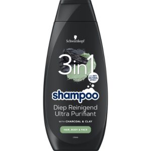 Schwarzkopf Shampoo Charcoal & Clay Diep Reinigend
