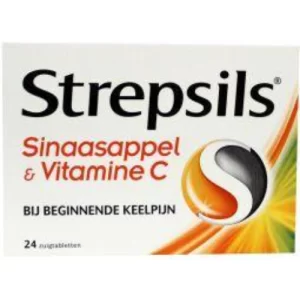 Strepsils Sinaasappel Vitamine C Zuigtabletten 24 stuks