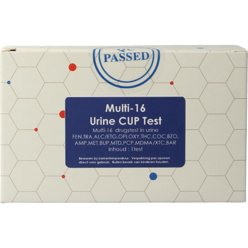 Testjezelf.nu Multi 16 Drugstest Cup Urine 1 stuk