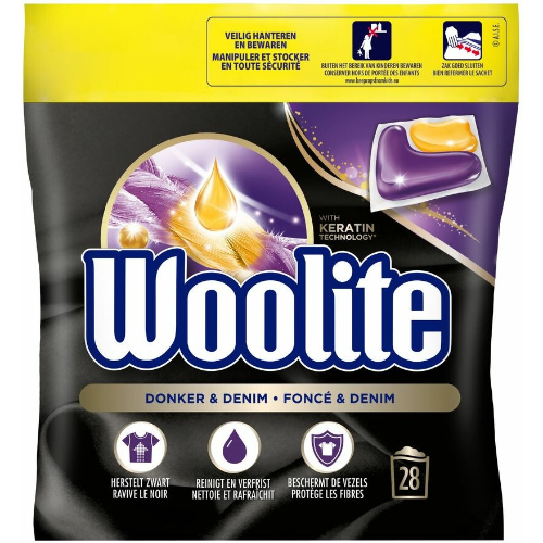 Woolite Donker & Denim Wascapsules 28 stuks